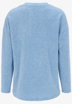 Cellbes of Sweden Supermjuk tröja med dekorativ mittsöm Beata Rosamelange Best