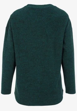 Cellbes of Sweden Supermjuk tröja med dekorativ mittsöm Beata Khakigrönmelange Discount