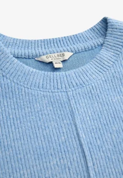 Cellbes of Sweden Supermjuk tröja med dekorativ mittsöm Beata Khakigrönmelange Discount