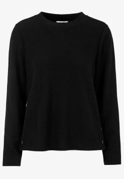 Cellbes of Sweden Supermjuk tröja med knappar Svart Hot