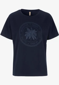 Soyaconcept Supermjuk t-shirt med tryck Marin New