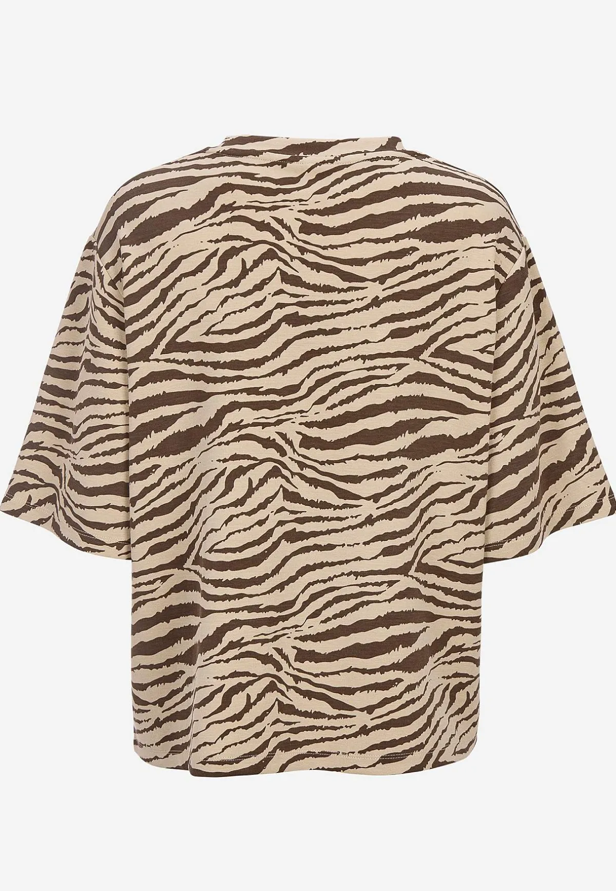 Soyaconcept Supermjuk t-shirt med zebramönster Brun / Mönstrad Online