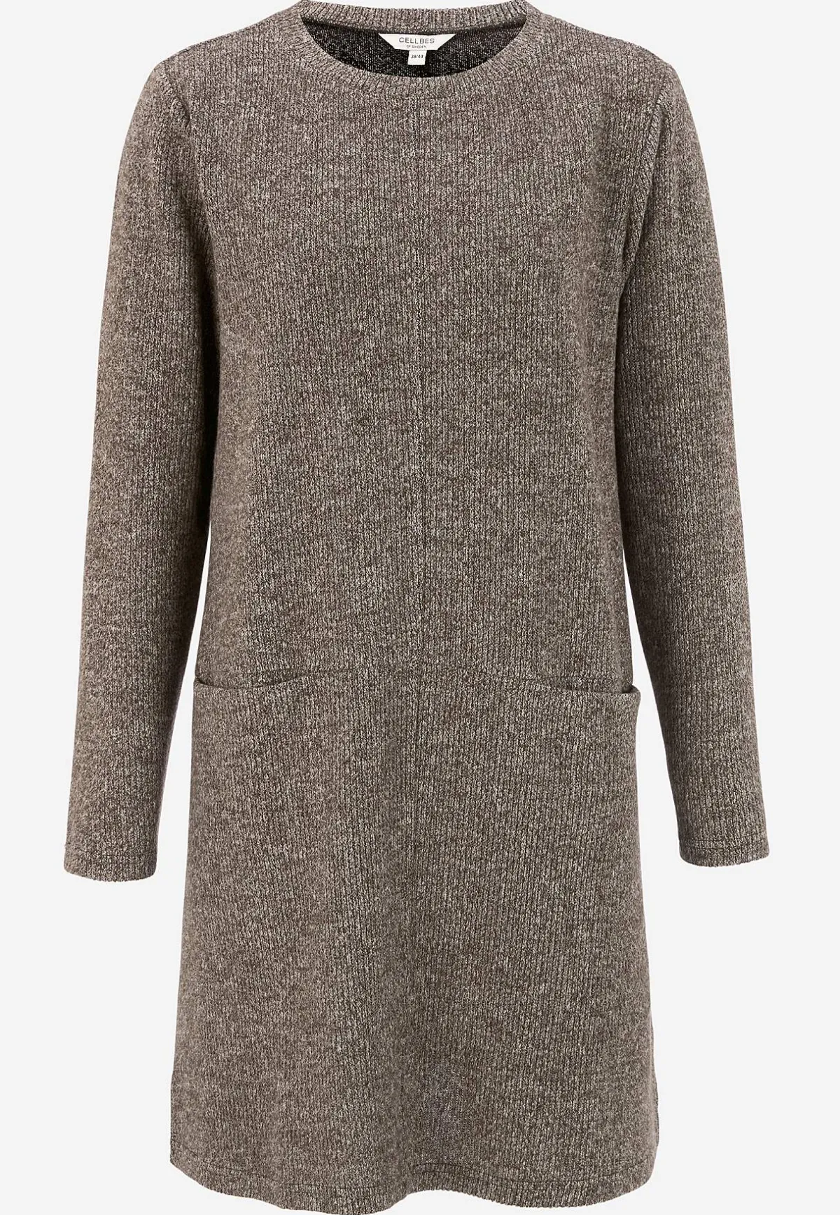 Cellbes of Sweden Supermjuk tunika med fickor Beata Nougatmelange Clearance