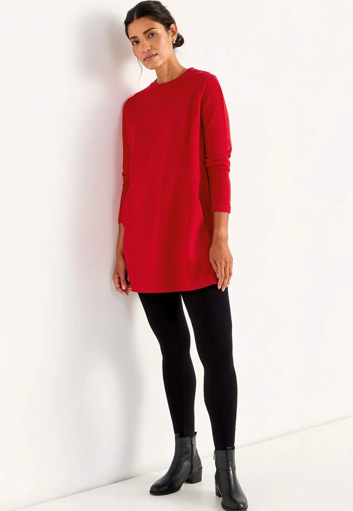 Cellbes of Sweden Supermjuk tunika med fickor Beata Rosamelange Best