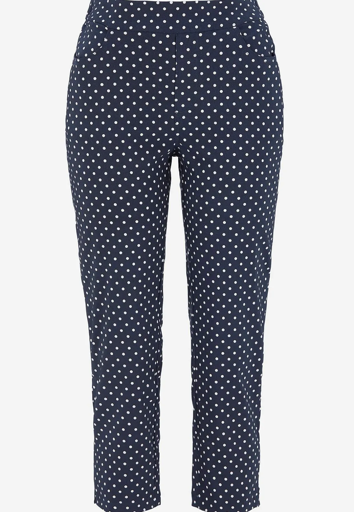 Cellbes of Sweden Superskön capribyxa Marin / Prickig Clearance