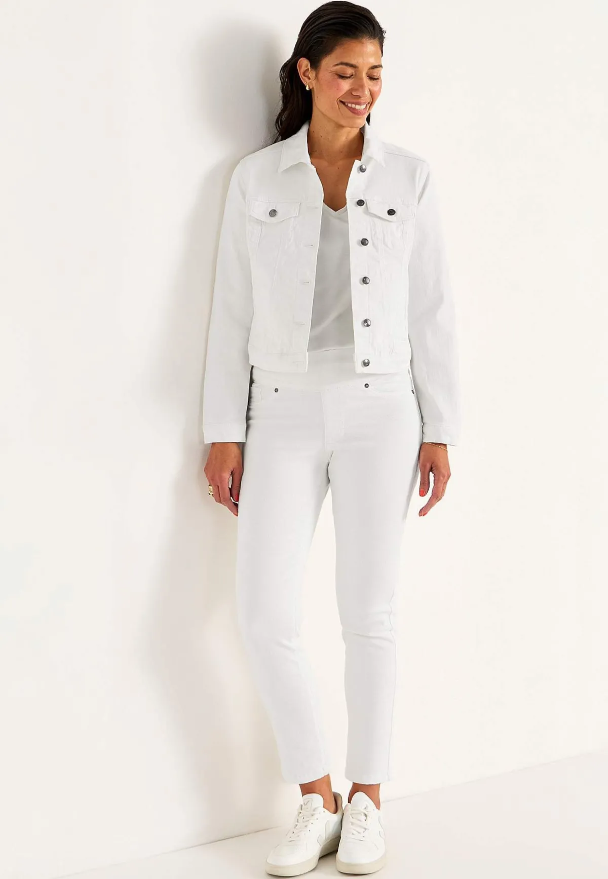 Cellbes of Sweden Supersköna ankeljeans i denim Elin Vit / Denim