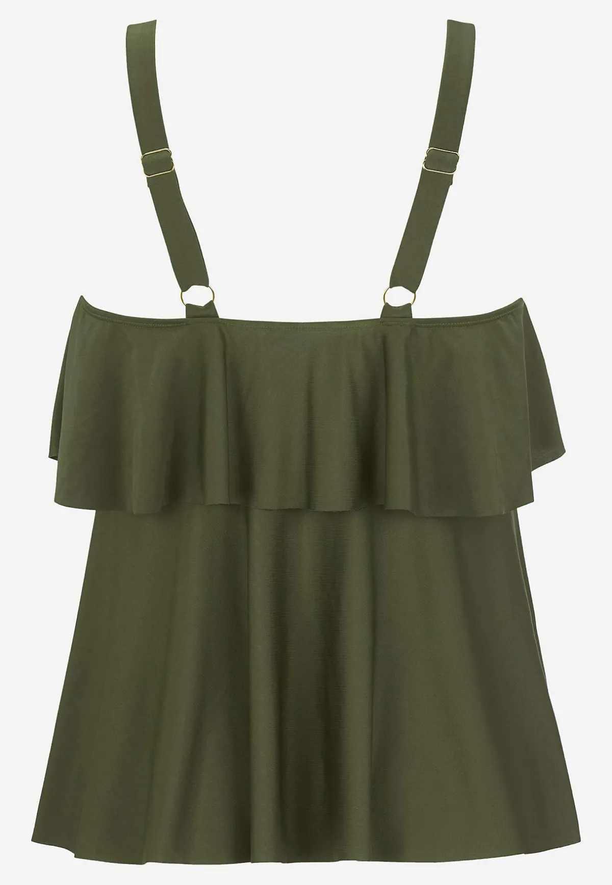 Cellbes of Sweden Tankinitopp med volanger Khakigrön New