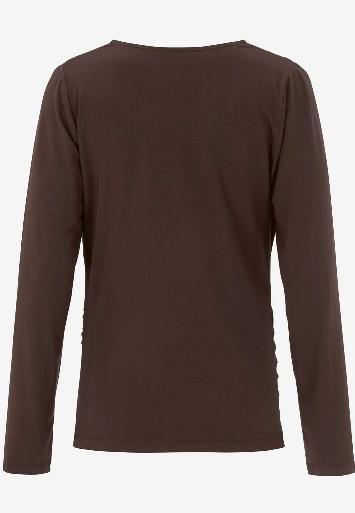 Cellbes of Sweden Topp Premium i modal med rynkdetaljer Mörkbrun Sale