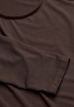 Cellbes of Sweden Topp Premium i modal med rynkdetaljer Mörkbrun Sale