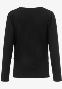 Cellbes of Sweden Topp Premium i modal med rynkdetaljer Svart Best