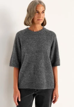 Cellbes of Sweden Topp Premium i mohair- och ullblandning Mörk gråmelange Outlet