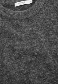 Cellbes of Sweden Topp Premium i mohair- och ullblandning Mörk gråmelange Outlet