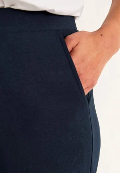 Cellbes of Sweden Trikåbyxa i mjuk bomulls- och modalblandning Marin / Enfärgad Online