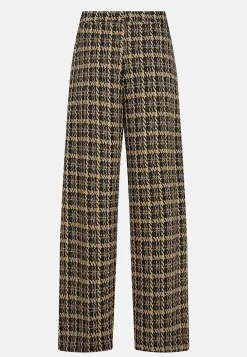 Soyaconcept Trikåbyxa med fickor Svart/Brun/Mönstrad Sale