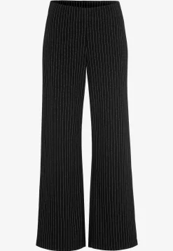 Cellbes of Sweden Trikåbyxa med raka ben Svart / Randig Best