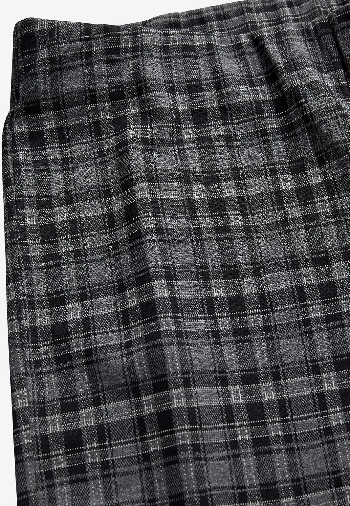 Cellbes of Sweden Trikåbyxa med raka ben Grå / Rutig New