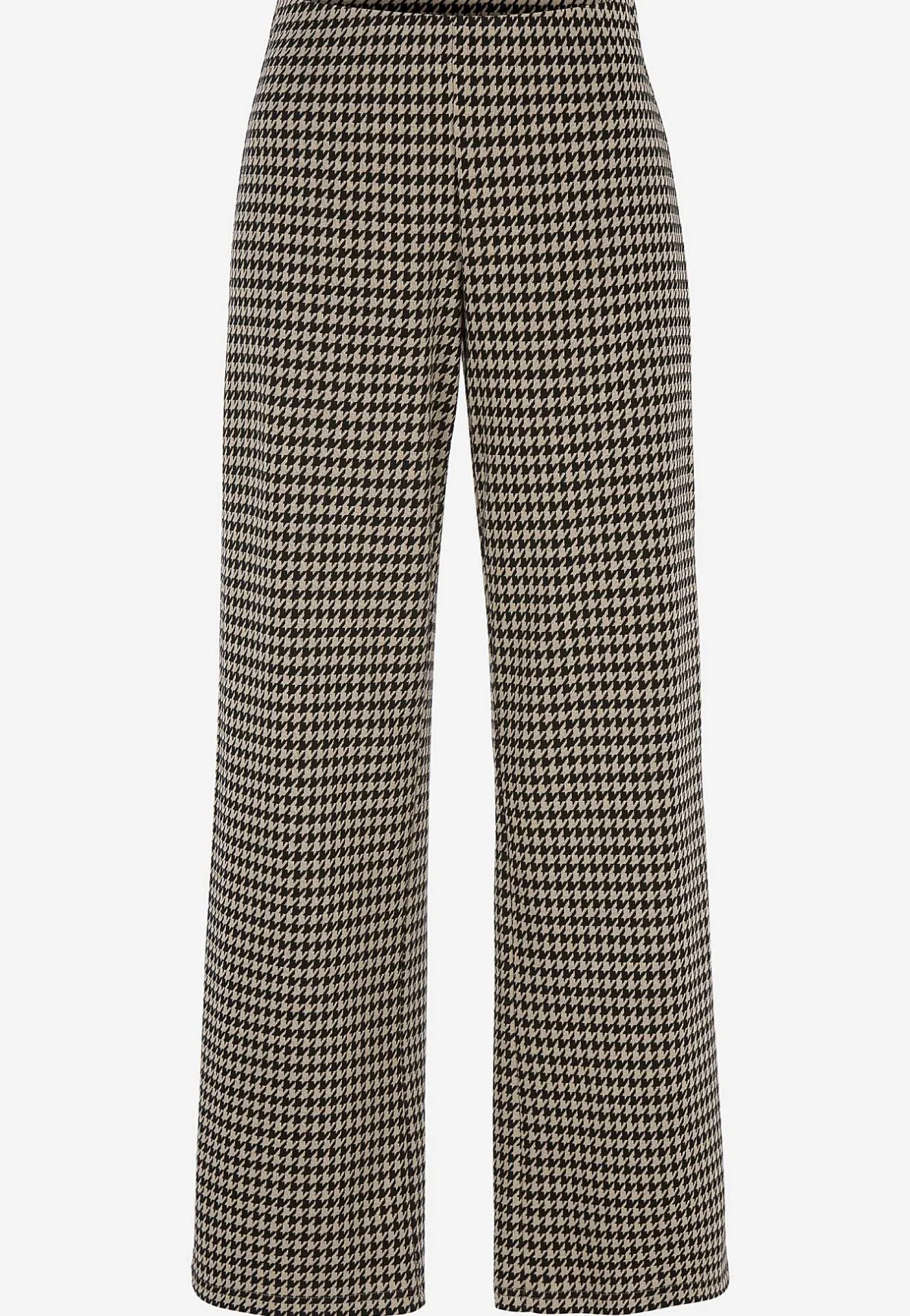 Cellbes of Sweden Trikåbyxa med raka ben Svart / Beige / Mönstrad Outlet