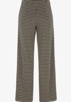 Cellbes of Sweden Trikåbyxa med raka ben Svart / Beige / Mönstrad Outlet