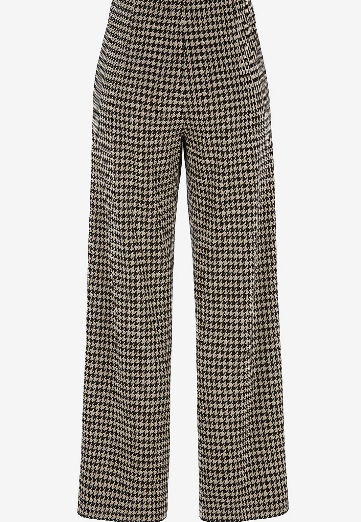 Cellbes of Sweden Trikåbyxa med raka ben Svart / Beige / Mönstrad Outlet