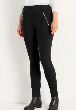 Cellbes of Sweden Trikåbyxa med sydda pressveck Lisa Svart Discount