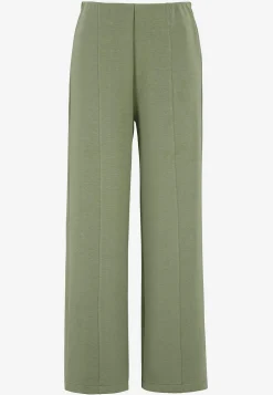 Cellbes of Sweden Trikåbyxa med vida ben Khakigrön Hot