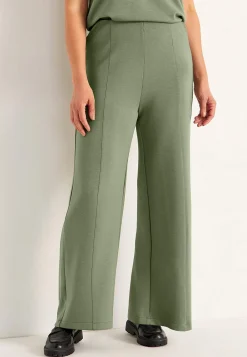 Cellbes of Sweden Trikåbyxa med vida ben Khakigrön Hot