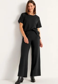 Cellbes of Sweden Trikåbyxa med vida ben Svart Clearance