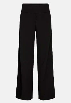 Soyaconcept Trikåbyxa med vida ben Siham Svart