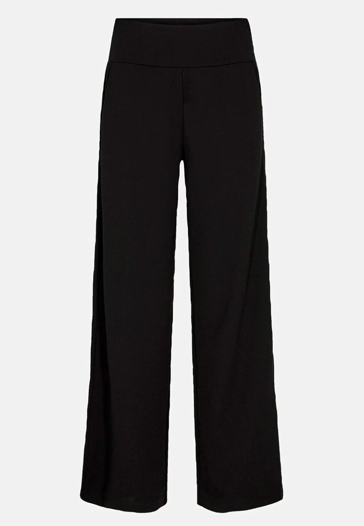 Soyaconcept Trikåbyxa med vida ben Siham Svart