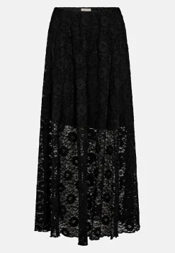 Freequent Trikåkjol i spets