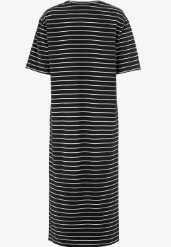 Cellbes of Sweden Trikåklänning i kraftig kvalitet Randig / Svart / Beige New