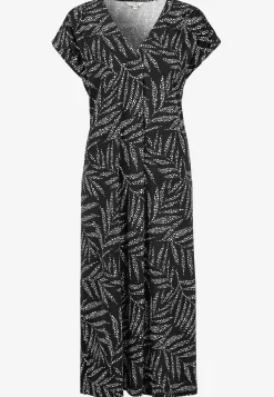 Cellbes of Sweden Trikåklänning i modalmix Svart / Mönstrad Outlet