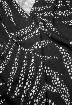 Cellbes of Sweden Trikåklänning i modalmix Svart / Mönstrad Outlet