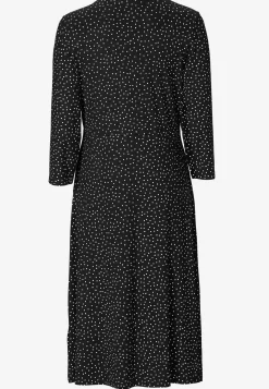 Cellbes of Sweden Trikåklänning med fickor Svart / Vit / Prickig New