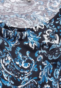 Cellbes of Sweden Trikåklänning med fickor Blå / Paisley Online