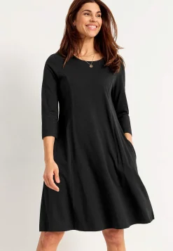 Cellbes of Sweden Trikåklänning med fickor Svart Hot