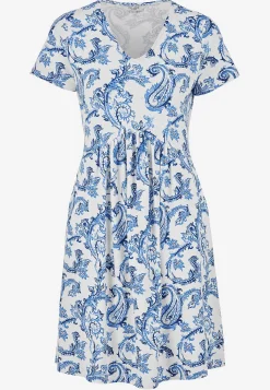 Cellbes of Sweden Trikåklänning med fickor Blå / Paisley Sale
