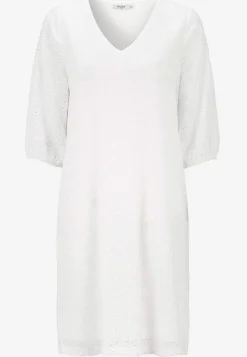 Cellbes of Sweden Trikåklänning med hålbroderi Vit Best