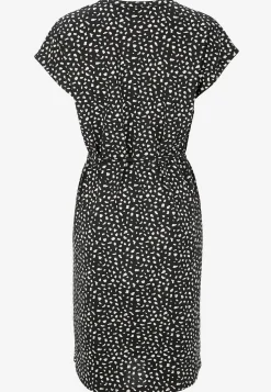 Cellbes of Sweden Trikåklänning med knytband Svart / Mönstrad Outlet