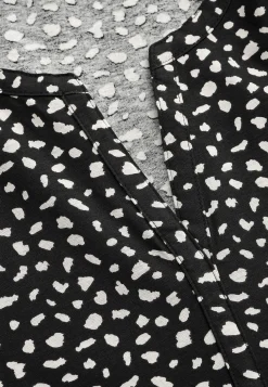 Cellbes of Sweden Trikåklänning med knytband Svart / Mönstrad Outlet