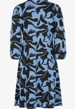 Cellbes of Sweden Trikåklänning med prinsesskärning Blå / Mönstrad Discount