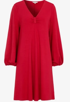 Cellbes of Sweden Trikåklänning med rynkdetalj Röd Best