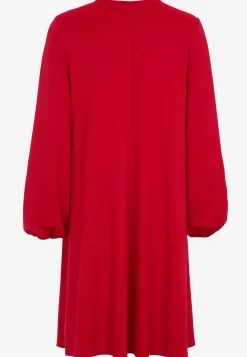 Cellbes of Sweden Trikåklänning med rynkdetalj Röd Best