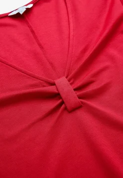 Cellbes of Sweden Trikåklänning med rynkdetalj Röd Best
