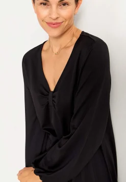 Cellbes of Sweden Trikåklänning med rynkdetalj Svart Sale