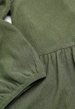 Cellbes of Sweden Trikåklänning med strukturmönster Khakigrön Discount