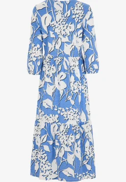 Cellbes of Sweden Trikåklänning med volang Blå / Mönstrad Hot
