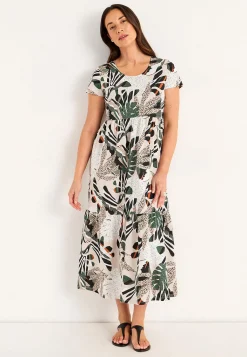 Cellbes of Sweden Trikåklänning med volang Hot