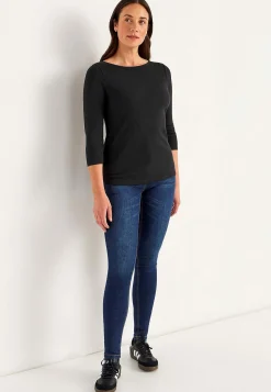 Cellbes of Sweden Trikåtopp i ekologisk bomull Svart Hot