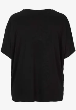 Wasabiconcept Trikåtopp i lyocell Svart Online